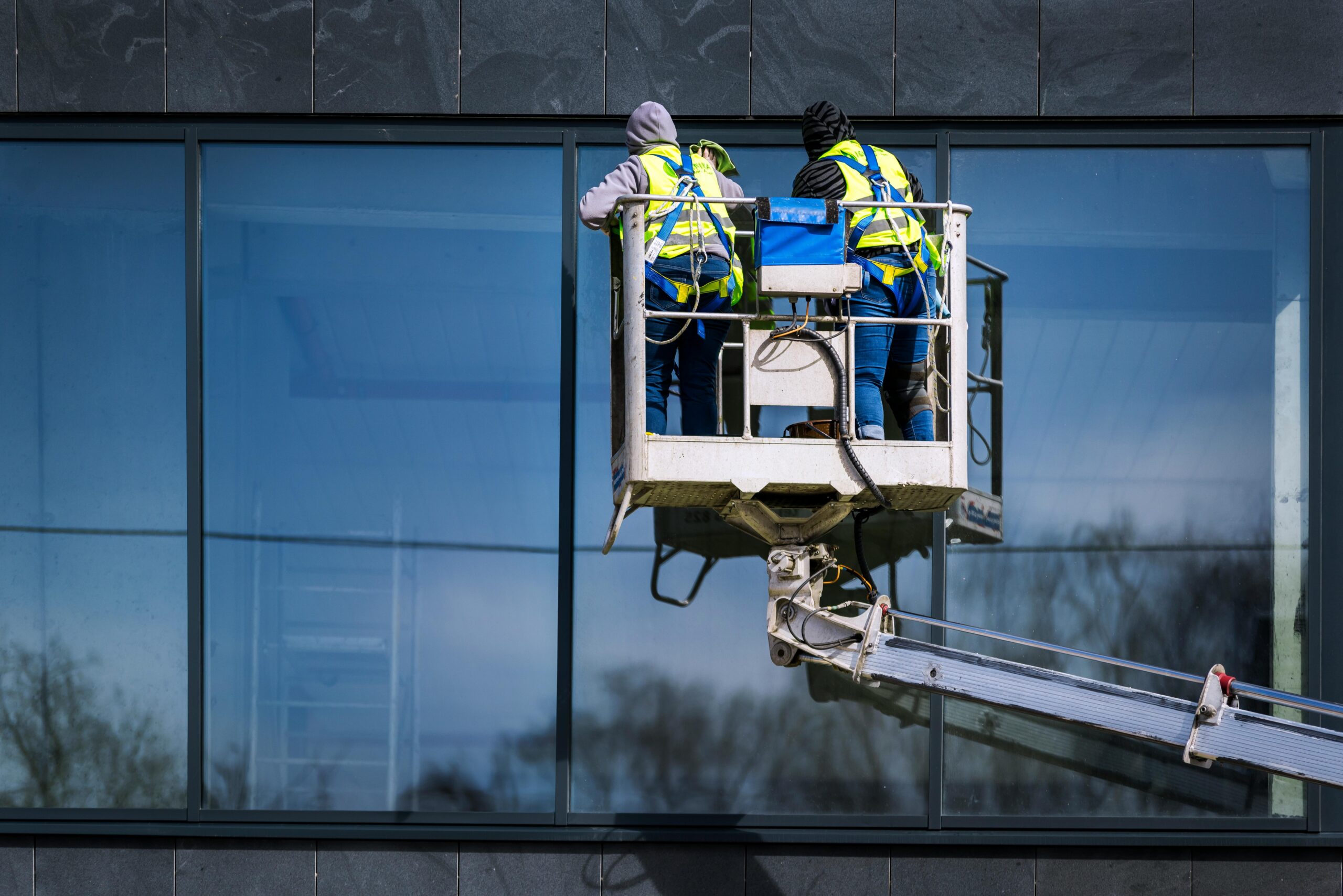 Skyscraper window cleaning